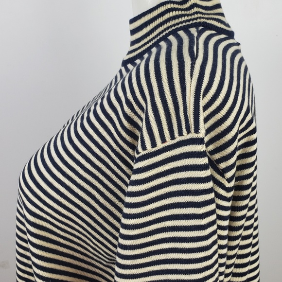 Worthington Sweater size 1X Blue Stripe - Picture 2 of 7